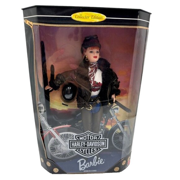 Mattel Other - NIB Vintage 1998 Harley Davidson red headed Barbie Mattel 20441